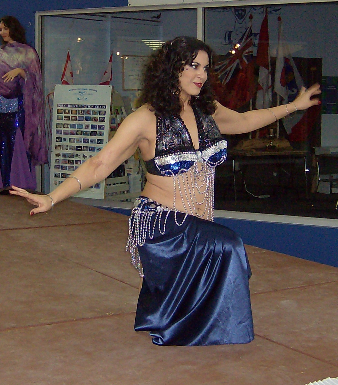 Hot Pink Bellydance Gold Coin Belt Perth